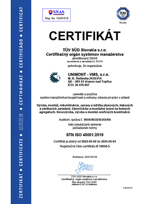 STN ISO 45001:2019